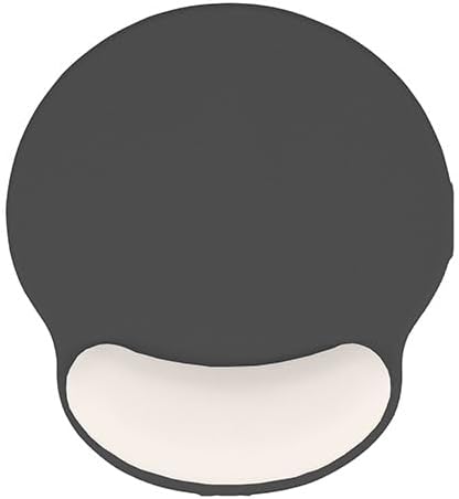 Auhoahsil Ergonomic Mouse Pad with Wrist Rest, Comfortable Silicone Non-Slip Computer Pain Relief Gel Mouse Mat with Wrist Support for Gaming, Work, Office, Women & Men, Cute Pattern, Gray Beige