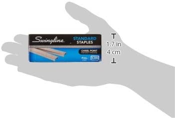 Swingline Staples, 5 Pack, Standard Staples for Desktop Staplers, 1/4" Length, 210/Strip, 5000/Box (35101)