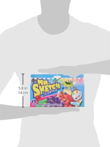 Mr. Sketch Scented Markers, Chisel Tip, 12 Count