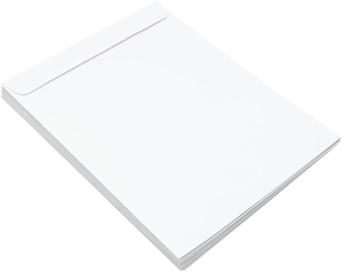 JAM PAPER 10 x 13 Open End Catalog Envelopes with Peel & Seal Closure - White - 25/Pack