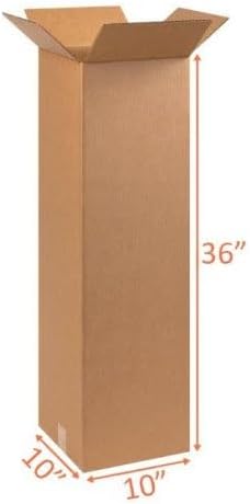 10x10x36 Long Shipping and Packing Box - (2 Pack)