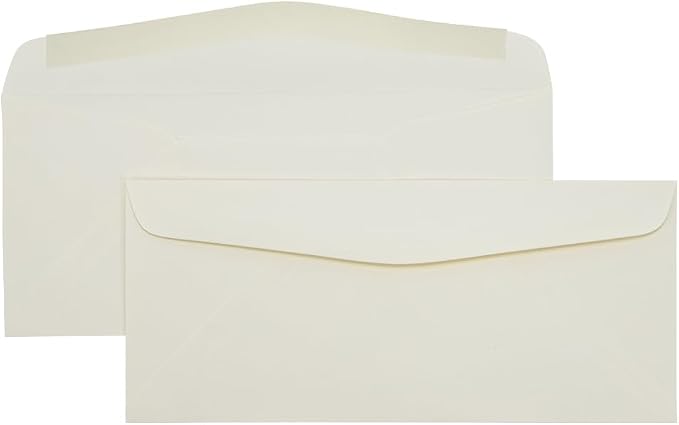 LUXPaper #10 Business Envelopes | 4 1/8" x 9 1/2" | Natural | 70lb. Text | 50 Qty