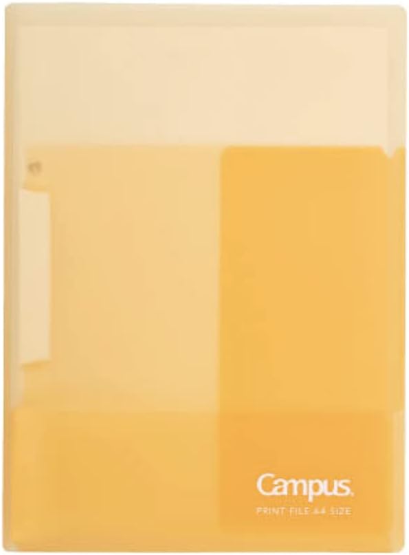 Kokuyo Portfolio Folder with Pockets for Paper Organization, Heavy Duty Pocket Folder Fits US Letter & A4，Dual-Purpose Clip & Pocket Design (FU-CE755Y)