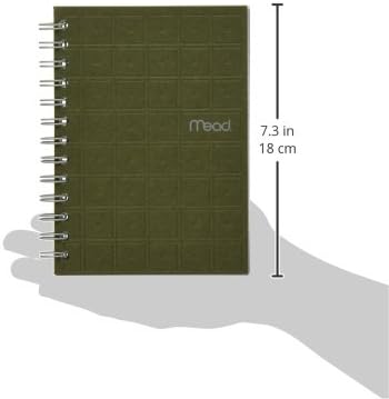 Mead Spiral Notebook, College Ruled Paper, 80 Sheets, 7" x 5", Recycled, Assorted Colors, Color Selected For You, 1 Count (45186)