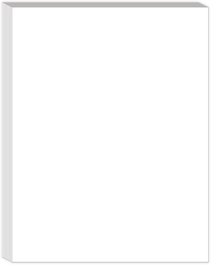 8" x 10.5" Blank Printer Paper - 100 Sheets/200 Pages Blank Loose-Leaf Papers, Copy Paper Printing in Office/Home/School, 100gsm Blank Paper