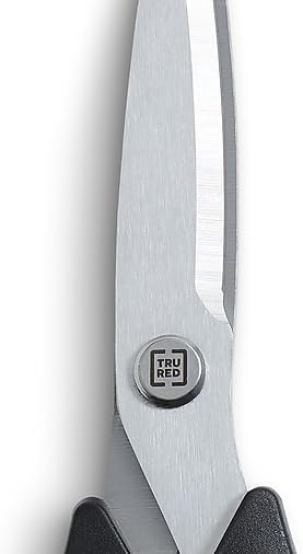TRU RED 7‑Inch Stainless Steel Scissors, Straight Handle, Right & Left Handed, 2‑Pack – Office Scissors