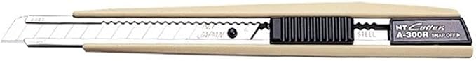 NT Cutter ABS Grip Auto-Lock Utility Knife (A-300RP), Multi Color, 9mm