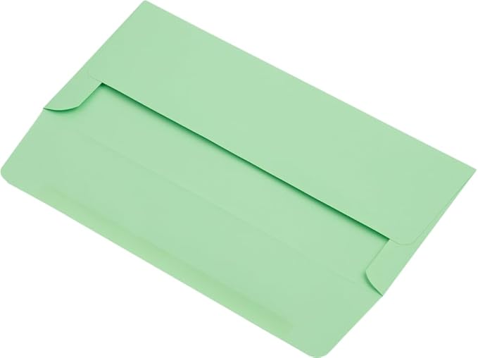 LUXPaper #10 Business Envelopes | 4 1/8" x 9 1/2" | Pastel Green | 60lb. Text | 500 Qty
