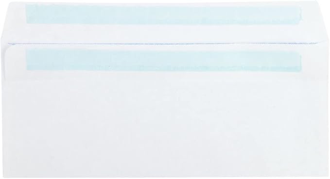 Quality Park #8 5/8 Security Envelopes, Double Window, Self Seal Envelopes for Invoices/Statements, 3-5/8" x 8-5/8", 24 lb White, 500/Box (QUA24539)