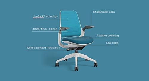 Steelcase Series 1 Work Chair Office Chair - Graphite, Hard Floor Casters