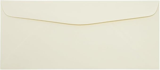 LUXPaper #10 Business Envelopes | 4 1/8" x 9 1/2" | Natural | 70lb. Text | 50 Qty