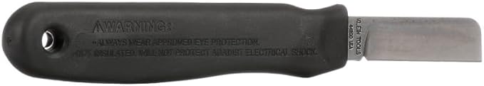 KLEIN TOOLS 44200 Cable Splicers Knife, Heavy-Duty Handle, Cutlery Steel Blade