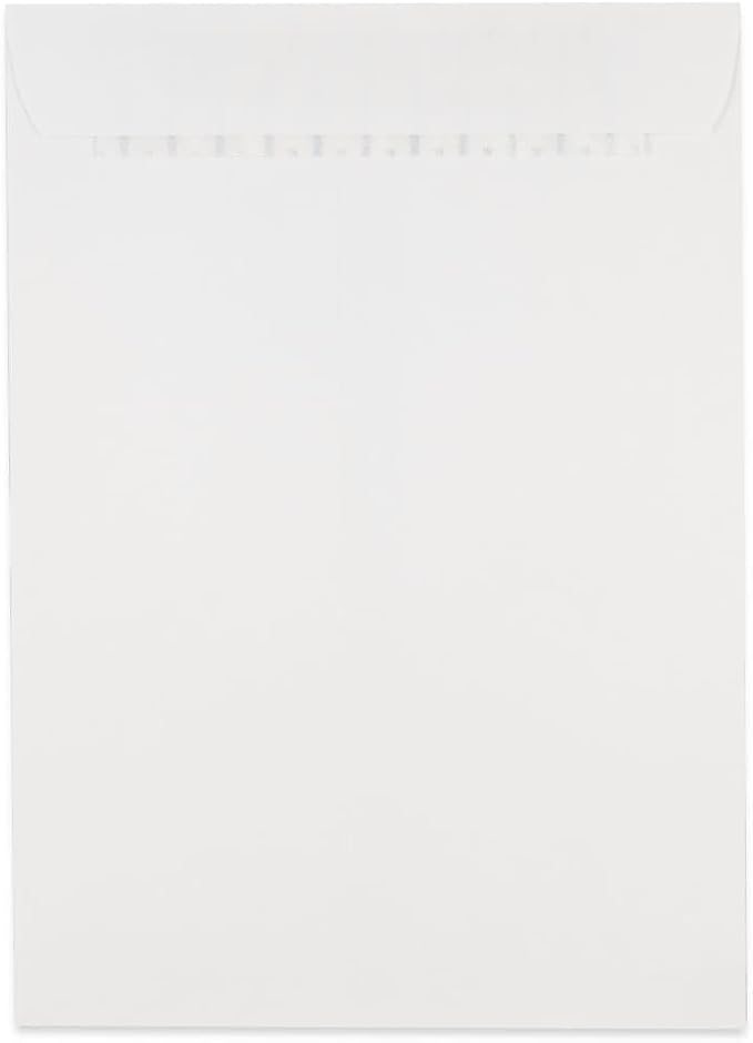 JAM PAPER 7 1/2 x 10 1/2 Open End Commercial Envelopes with Peel and Seal Closure - White - 25/Pack
