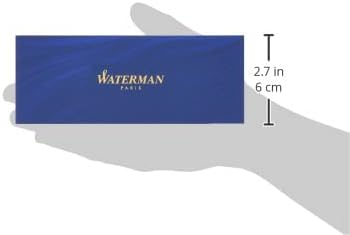 Waterman Duofold Centennial Fountain Pen, Classic Black with Gold Trim, Medium Solid Gold Nib, Black Ink and Convertor, Premium Gift Box