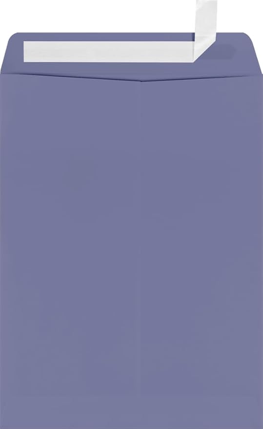 LUXPaper 9 x 12 Open End Envelopes | Peel & Press | Wisteria Purple | 80lb. Text | 500 Qty