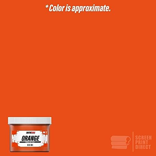 Rapid Cure® Screen Printing Ink Orange (Pint - 16oz.) - Plastisol Ink for Screen Printing, Fast Curing Fabric Paint - Screen Print Direct®, USA Made