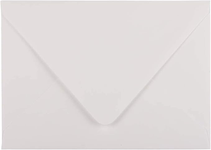JAM PAPER A7 Invitation Envelopes with Euro Flap - 5 1/4 x 7 1/4 - White - 50/Pack