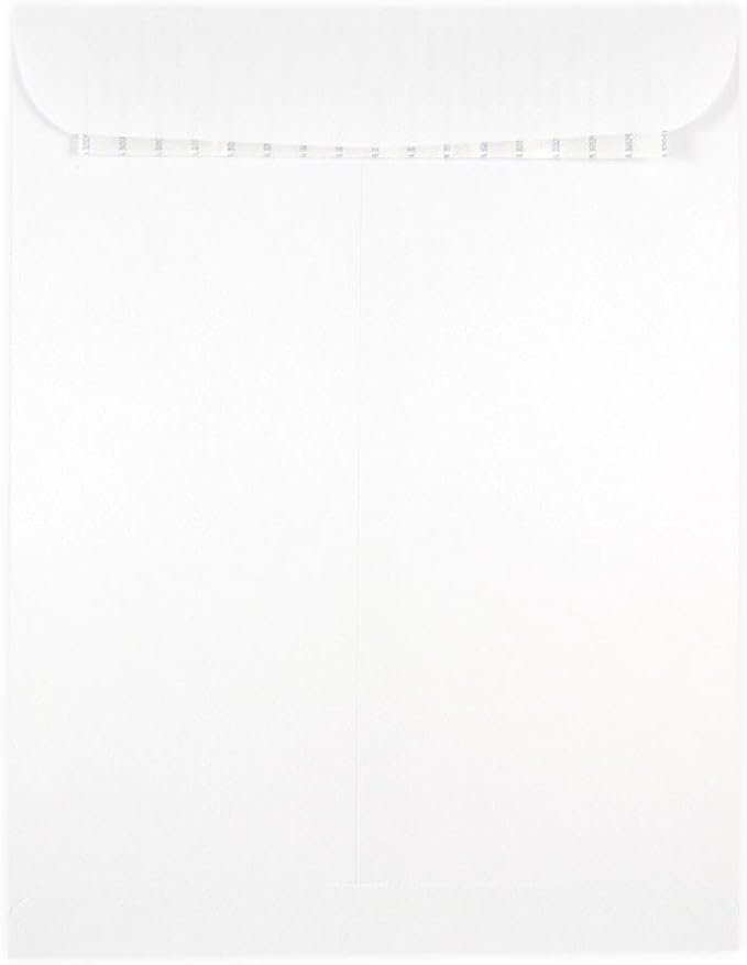 JAM PAPER 9 x 12 Open End Catalog Commercial Envelopes with Peel and Seal Closure - White - 50/Pack