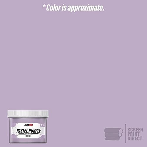 Rapid Cure® Screen Printing Ink Pastel Purple (5 Gallon - 640 oz.) - Plastisol Ink for Screen Printing Fabric - Low Temp. Curing Plastisol by Screen Print Direct - Plastisol Ink for Silk Screens
