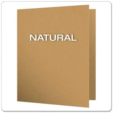 EarthWise by Oxford Two-Pocket Folders, Natural, Letter Size, 25 per Box, (78542)