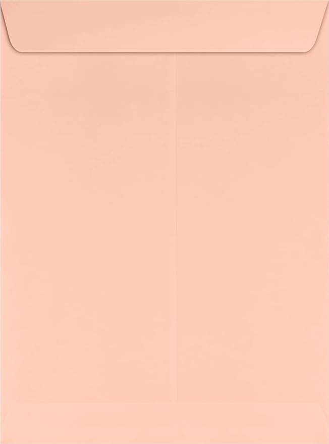 LUXPaper 9 x 12 Open End Envelopes | Peel & Press | Blush Pink | 80lb. Text | 50 Qty