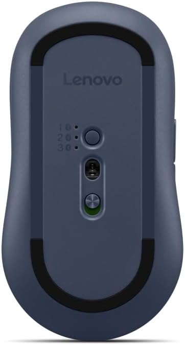 Lenovo Yoga Bluetooth Silent Mouse, 3 Level DPI Adjustment, 36 Month Battery Life, Bluetooth 5.3, 3 Device Paring, Whisper Quiet, Programmable Buttons, Smooth Finish, Cosmic Blue