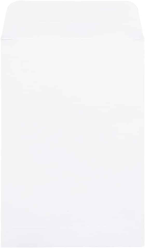 JAM PAPER 1 Scarf Open End Catalog Commercial Envelopes with Peel and Seal Closure - 4 5/8 x 6 3/4 - White - 100/Pack