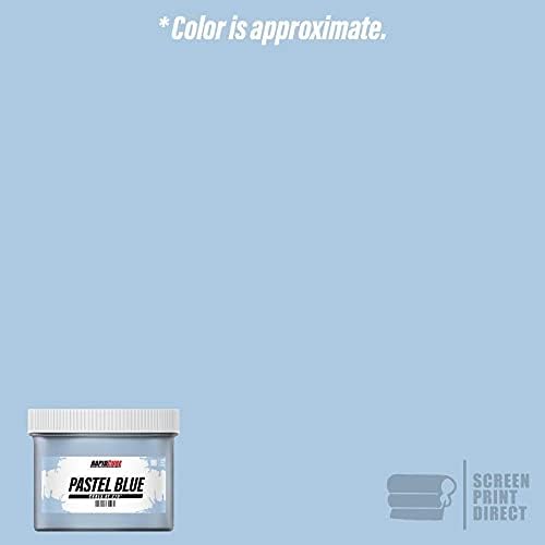 Rapid Cure® Pastel Blue Screen Printing Ink (5 Gallon - 640 oz) - Plastisol Ink for Screen Printing Fabric - Low Temperature Curing Plastisol by Screen Print Direct - Light Blue Fast Cure Ink for Silk