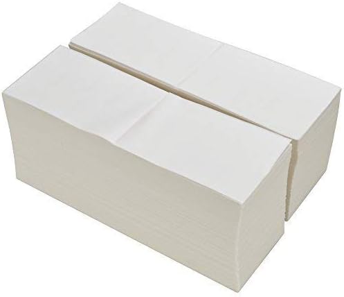 MFLABEL 4x6 Direct Thermal Labels (32000 Labels) 4" x 6" Perforated Shipping Labels Compatible with Zebra Printers Fanfold Thermal Label Stickers for Shipping Packages - 16 Stacks White Labels