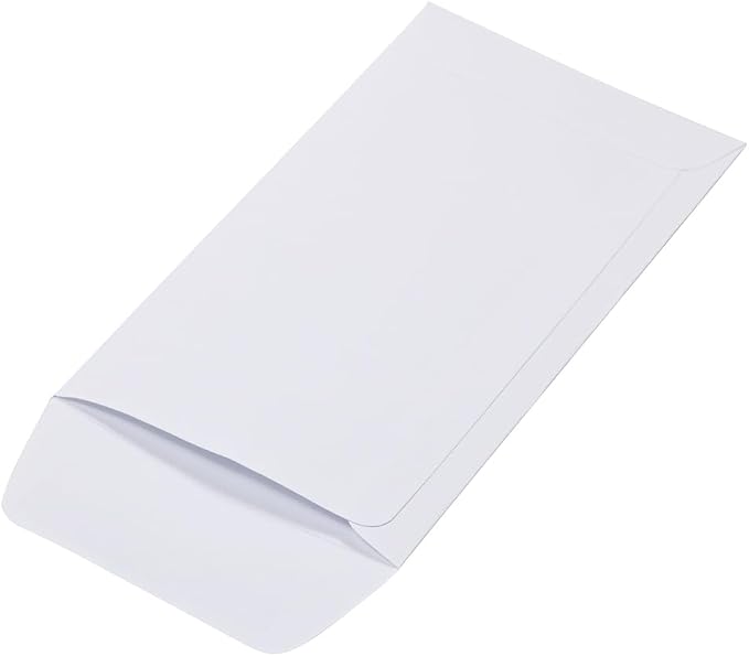 JAM PAPER #7 Coin Business Envelopes - 3 1/2 x 6 1/2 - White - 50/Pack