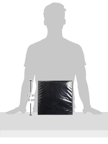 Samsill Durable 2 inch 3 Ring Binder, D Ring Binder, 100% Recycled Chipboard, Black
