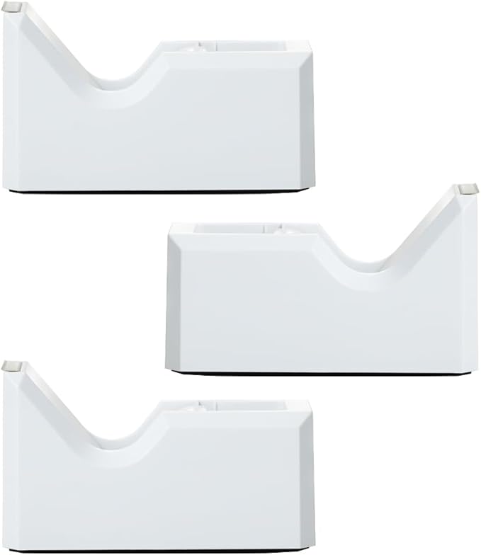 JAM PAPER Colorful Desk Tape Dispensers - White - 3/Pack