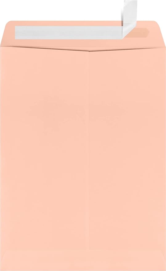 LUXPaper 9 x 12 Open End Envelopes | Peel & Press | Blush Pink | 80lb. Text | 50 Qty