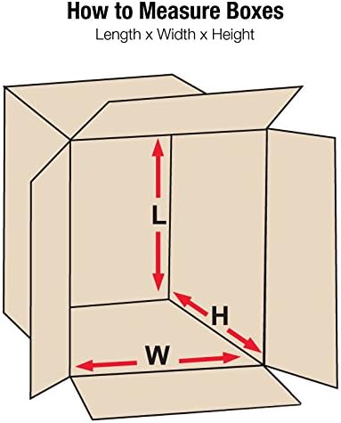 BOX USA Shipping Boxes Medium 13"L x 10"W x 6"H 25-Pack - Corrugated Cardboard Box for Moving, Mailing, Packing, Packaging and Storage