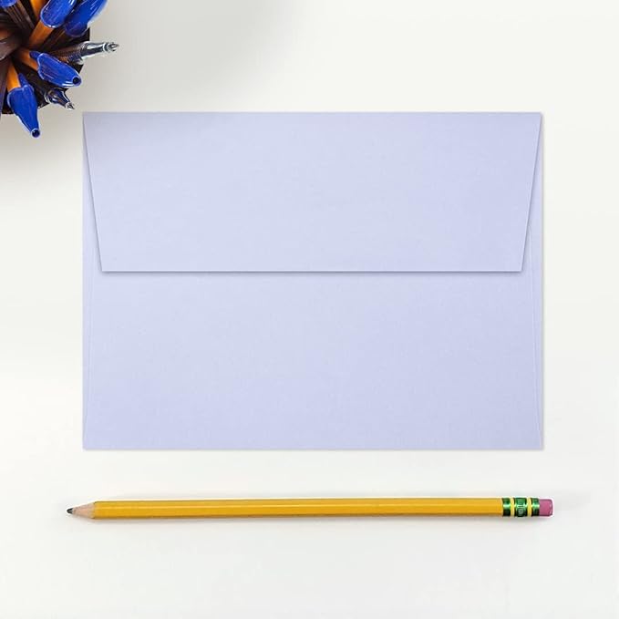 LUXPaper A7 Invitation Envelopes | Peel & Press | 5 1/4" x 7 1/4" | Lilac Purple | 80lb. Text | 500 Qty