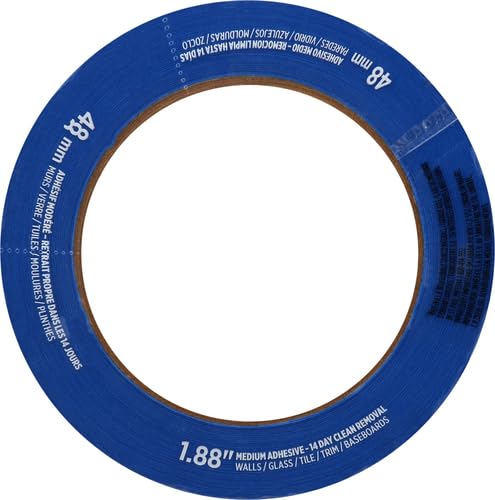 ScotchBlue Original Multi-Surface Painters Tape, 2 Inch Wide (1.88 In. x 60 Yds), 1 Roll Blue Paint Tape Protects Surfaces & Removes Easily, Masking Tape for Indoor and Outdoor Use (2090-48NC)
