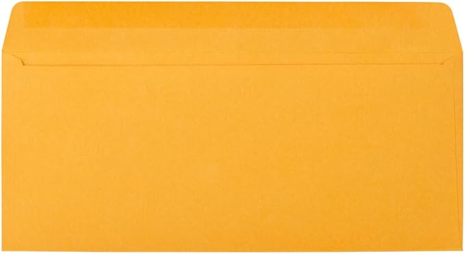 JAM PAPER #12 Manila Envelopes - 4 3/4 x 11 - Brown Kraft Manila - 50/Pack