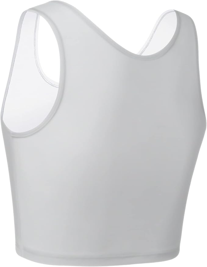 XUJI Transgender FTM Zip Up Breathable Half Chest Binder