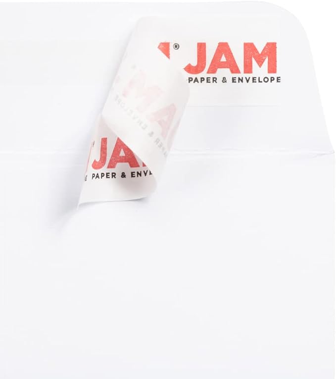 JAM PAPER 1 Scarf Open End Catalog Commercial Envelopes with Peel and Seal Closure - 4 5/8 x 6 3/4 - White - 100/Pack