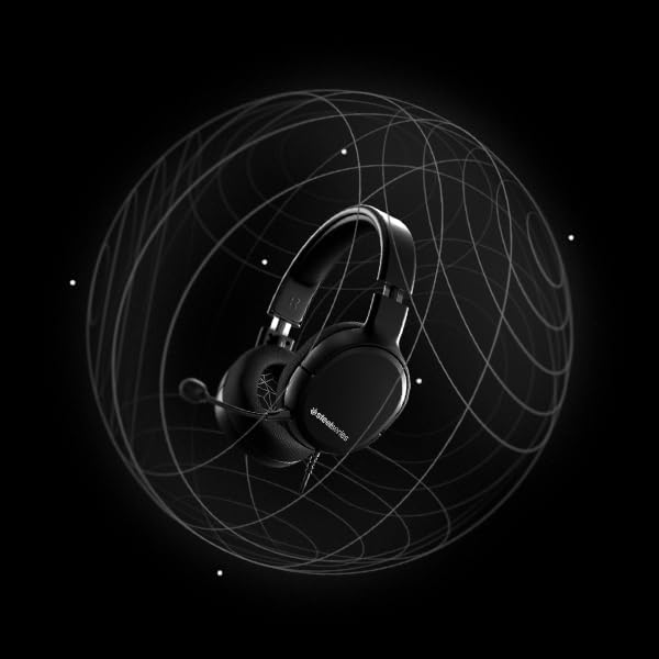 SteelSeries Arctis 1 Wired Gaming Headset – Detachable Clearcast Microphone – Lightweight Steel-Reinforced Headband – for PC, PS4, Xbox, Nintendo Switch and Lite, Mobile,Black