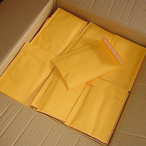 iMBAPrice 50-Pack (4x8) #000 Kraft Bubble Mailers Padded Envelopes 4 X 8 (Total 50 Envelopes)