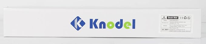 K KNODEL Small Office Desk Mat, Leather Mouse Pad (23.6"x13.8", Dark Brown) | Desk Pad, Keyboard Pad, Computer and Laptop Mat, Desktop Protector and Cover, Writing Pad and Blotter for Home Office