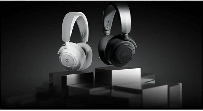 SteelSeries Arctis Nova 7 Wireless Gen 2 Gaming Headset - Real-Time App Control, 50+ HR Play, Neodymium Drivers, Mix 2.4GHz/Bluetooth, PC, PS5, PS4, Switch 1/2, Mobile - White