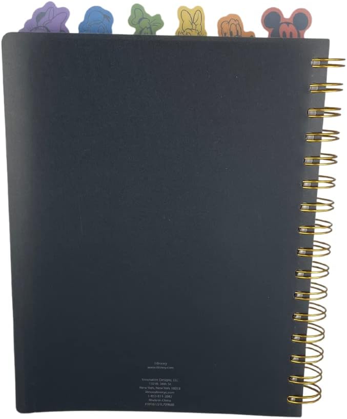 Disney Pride Spiral Tab Journal Diary Notebook, Mickey Mouse Rainbow Pride Journal