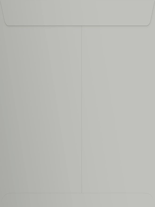 LUXPaper 9 x 12 Open End Envelopes | Peel & Press | Gray Wove | 28lb. Text | 1,000 Qty