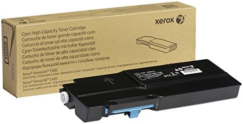 Xerox VersaLink C400/C405 Cyan High Yield Toner | Genuine cyan toner, high 4800 page yield, vibrant color, VersaLink C400 and C405 compatibility