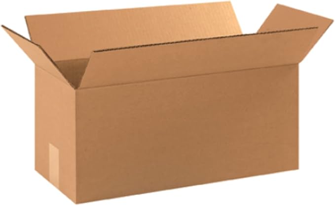 Secure Seal - 18x8x8 Pack of 25 Corrugated Cardboard Packing Shipping Mailing Moving Carton Boxes