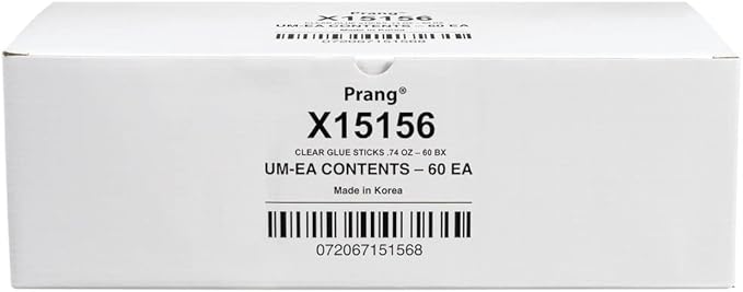 Prang Washable Glue Stick, Clear, 0.74 oz., 60 Count