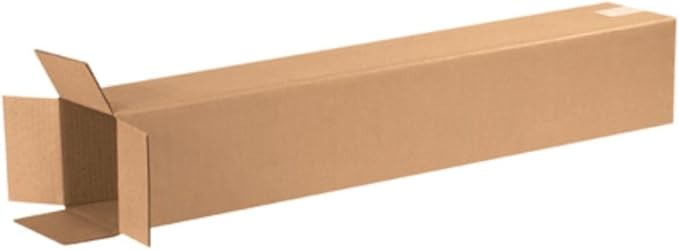 Secure Seal - 6x6x36 Pack of 100 Corrugated Cardboard Packing Shipping Mailing Moving Carton Boxes