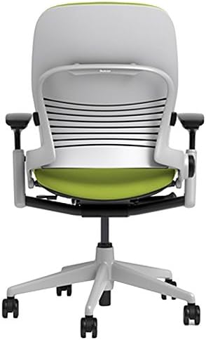 Steelcase Leap Chair with Platinum Base & Standard Carpet Casters, Wasabi